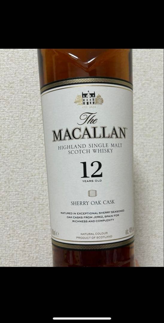 マッカラン12年 シェリーオークカスク 現行 現在1本のみ