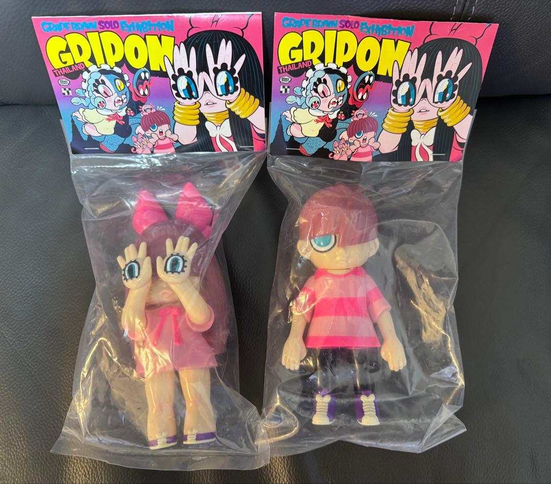 新品 GRAPE BRAIN にぎるちゃん のりくん ソフビ