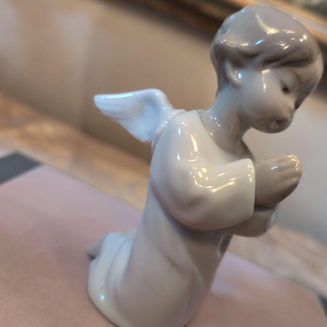 ♥リヤドロ♥天使二体・クリスマスツリー♥ガラスケース付き