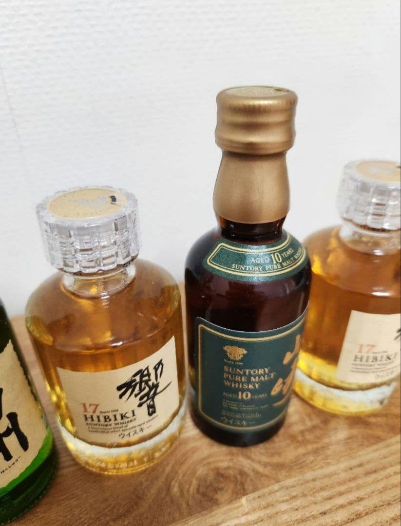 ウイスキーミニボトルセット 6本 各50ml 響17年 山崎10年 白州12年