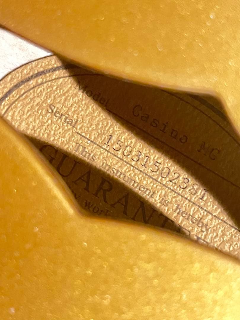 ギター Epiphone Casino lic Gold