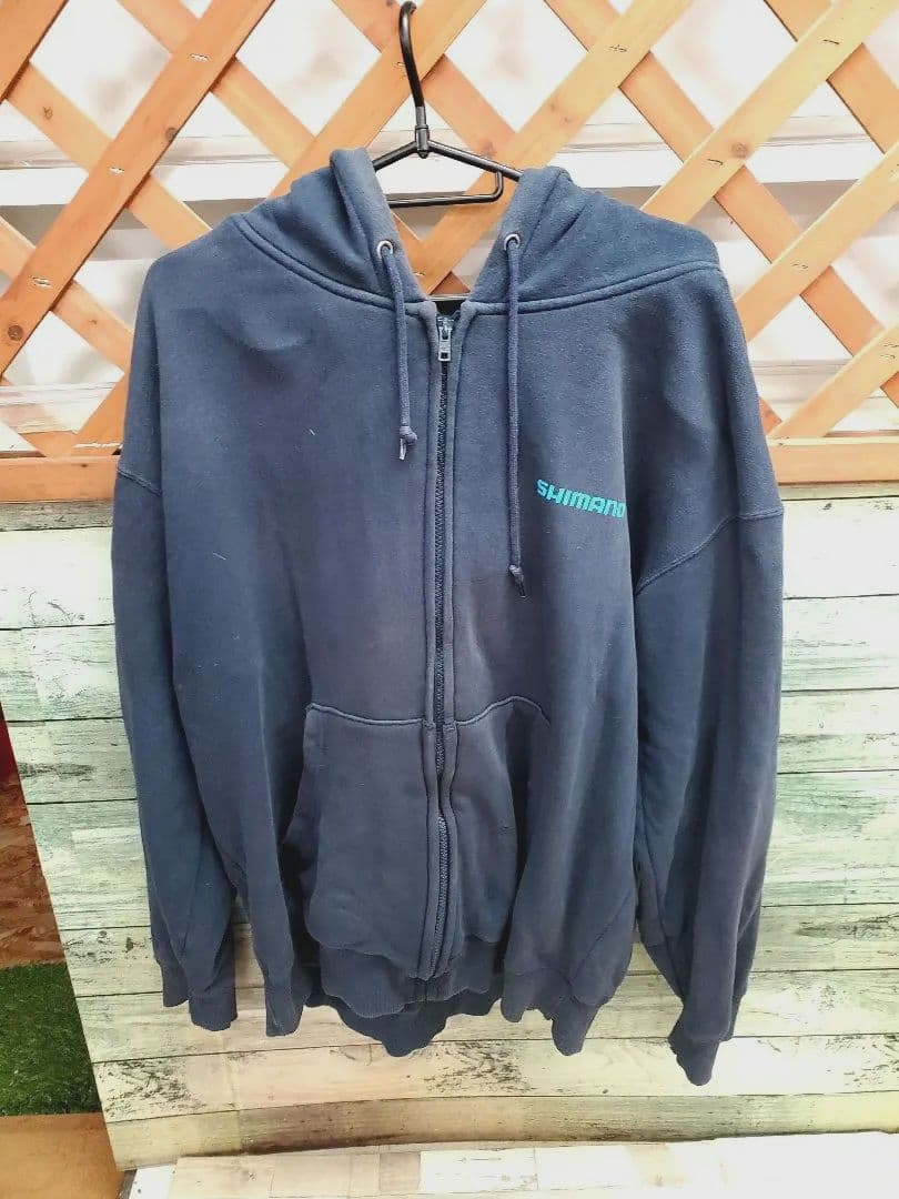 【レア限定品】SHIMANO シマノ ジップ パーカー XXL ネイビー