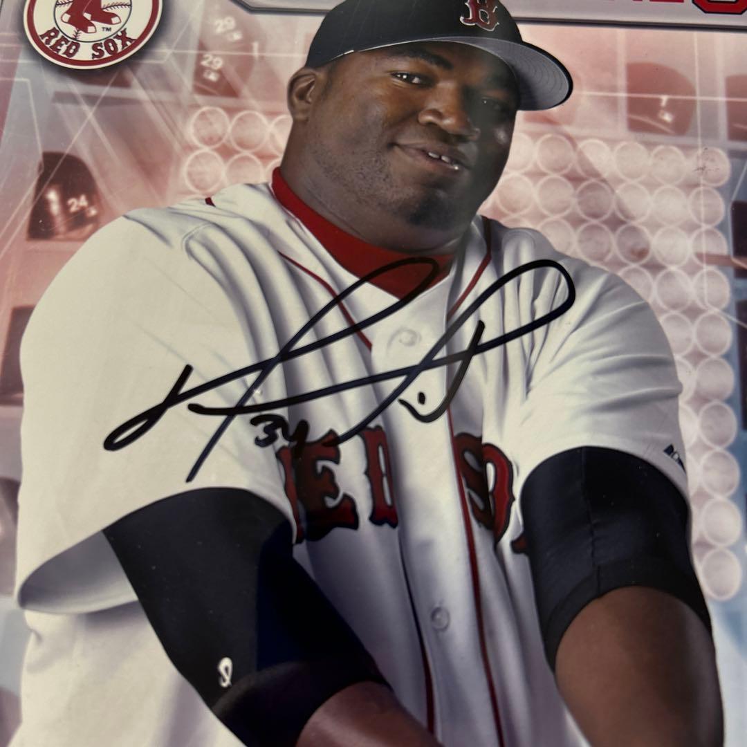 MLB ディビッド　オールティーズ 直筆サイン入りフォト　ボストンレッドソックス
