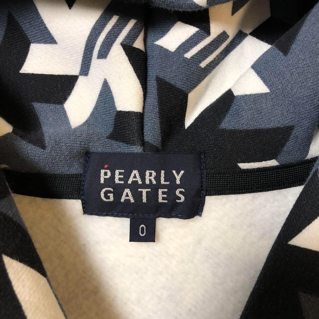 セットアップ パーリーゲイツ ダブルジップ パーカー 裏起毛 チャコールグレー