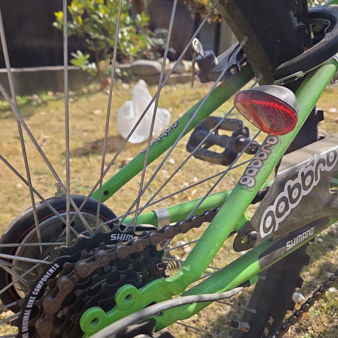 子供用自転車 グリーン 24インチ6段変速マウンテン【お値下げ】