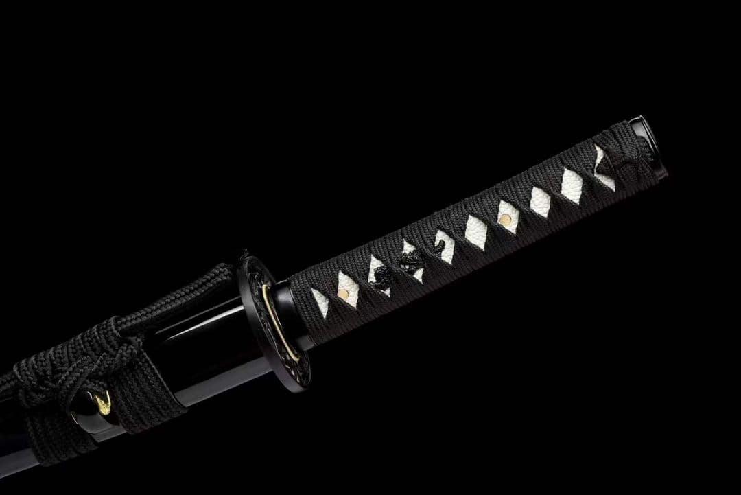 20寸髪黒模様鋼武士刀【梅】  武具　刀装具　日本刀　模造刀 居合刀 肋差