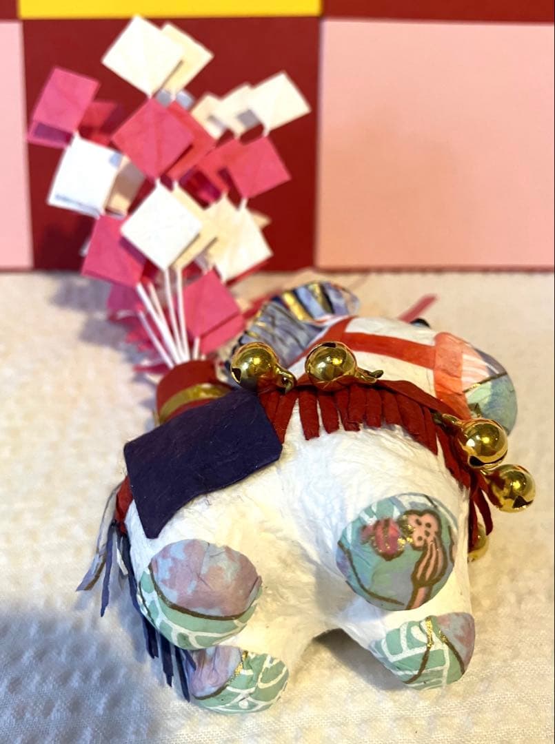 干支飾り　福花午　めでたや