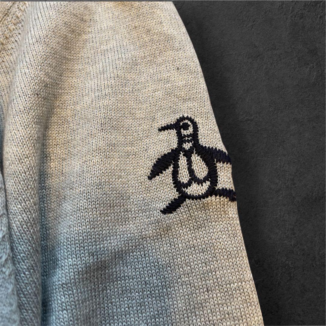 【未使用品】マンシングウェア グランドスラム　XL ニットセーター グレー 刺繍