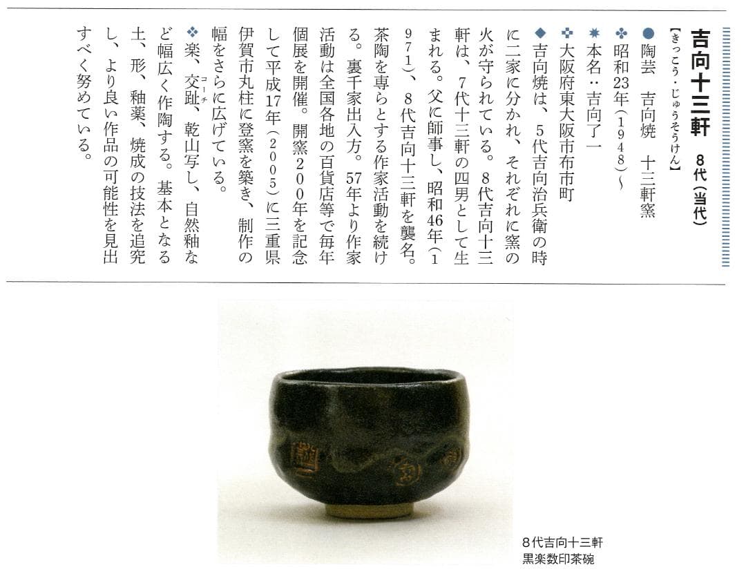 8代吉向十三軒造『南天絵菓子鉢』（共箱）