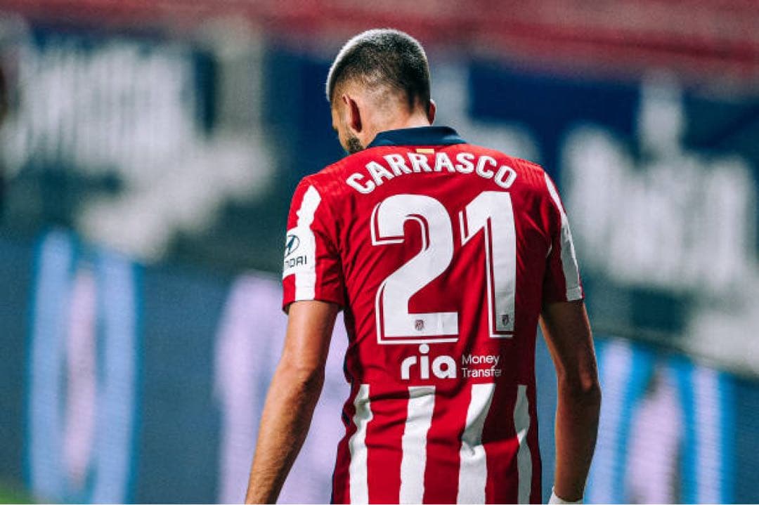 アトレティコ　ユニフォーム　カラスコ　選手支給品　ラリーガ　20/21（H）