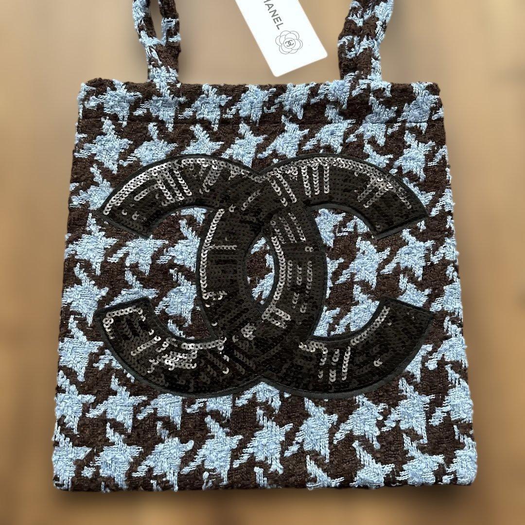 CHANELツイードトートバッグ