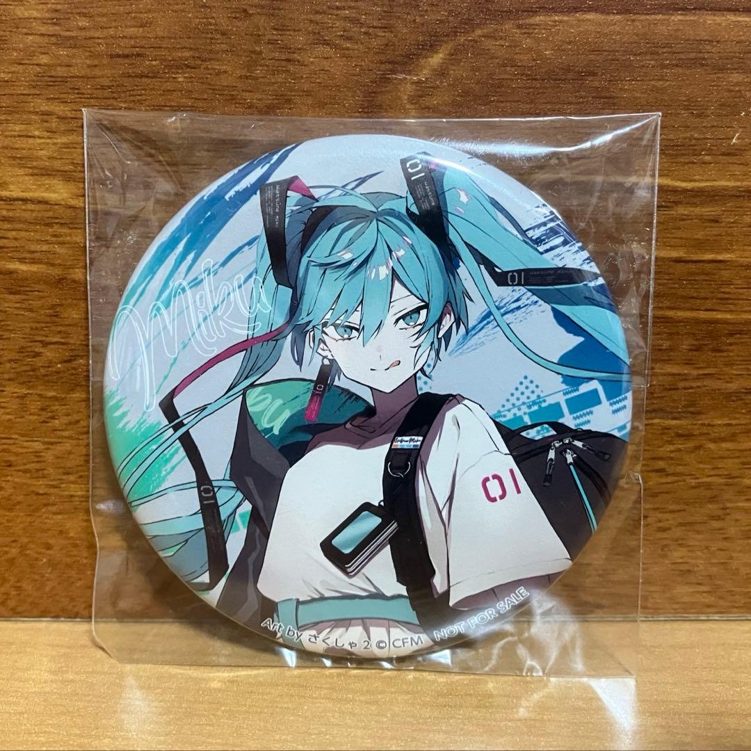 初音ミク　SOLWA 本革マルチキーケース　購入特典　缶バッジ　さくしゃ2