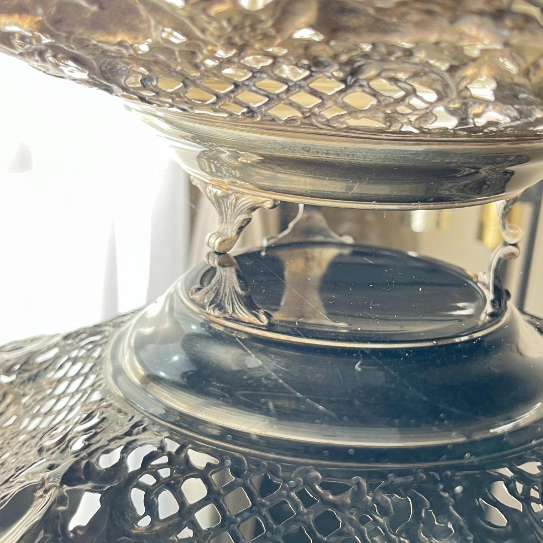 【SPAIN】チュラブの戯れるセンターピース 35cm【シルバープレート】