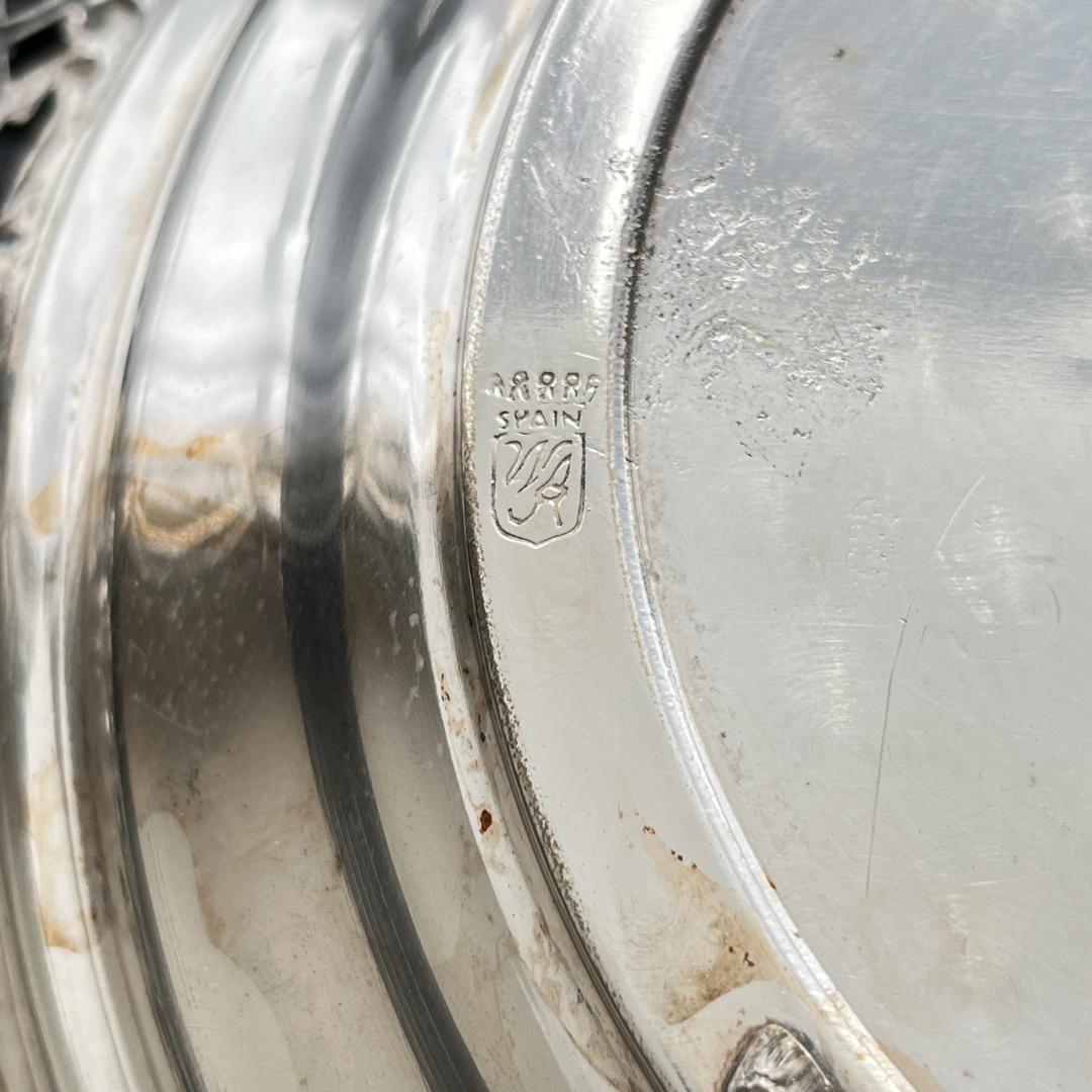 【SPAIN】チュラブの戯れるセンターピース 35cm【シルバープレート】