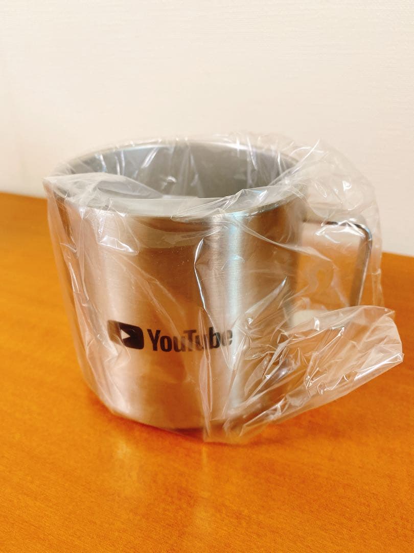 激レア非売品★新品未使用★YouTubeロゴ入り【サーモステンレスマグ】シルバー