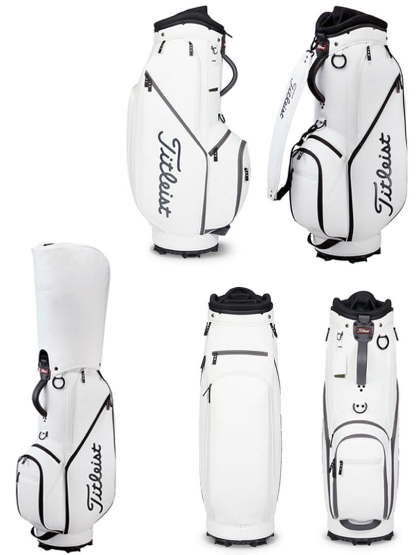 2024年型モデルTitleist ゴルフキャディバッグ ホワイト