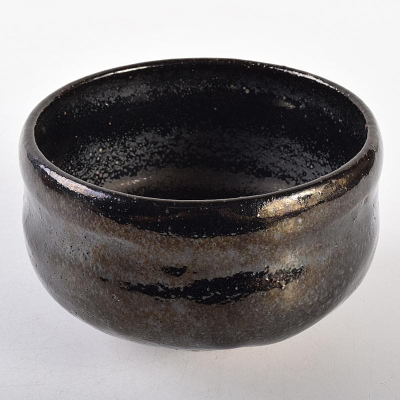 茶道具　楽吉左衛門　黒楽茶碗　共箱　M　R7666