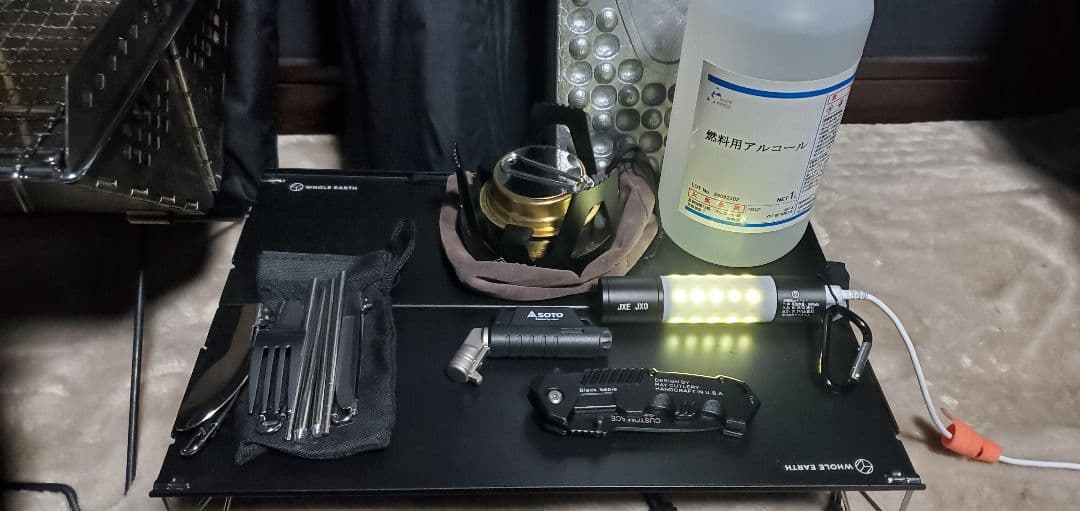 【特割】WHITEHILLS シェルターテントなどキャンプセット 黒