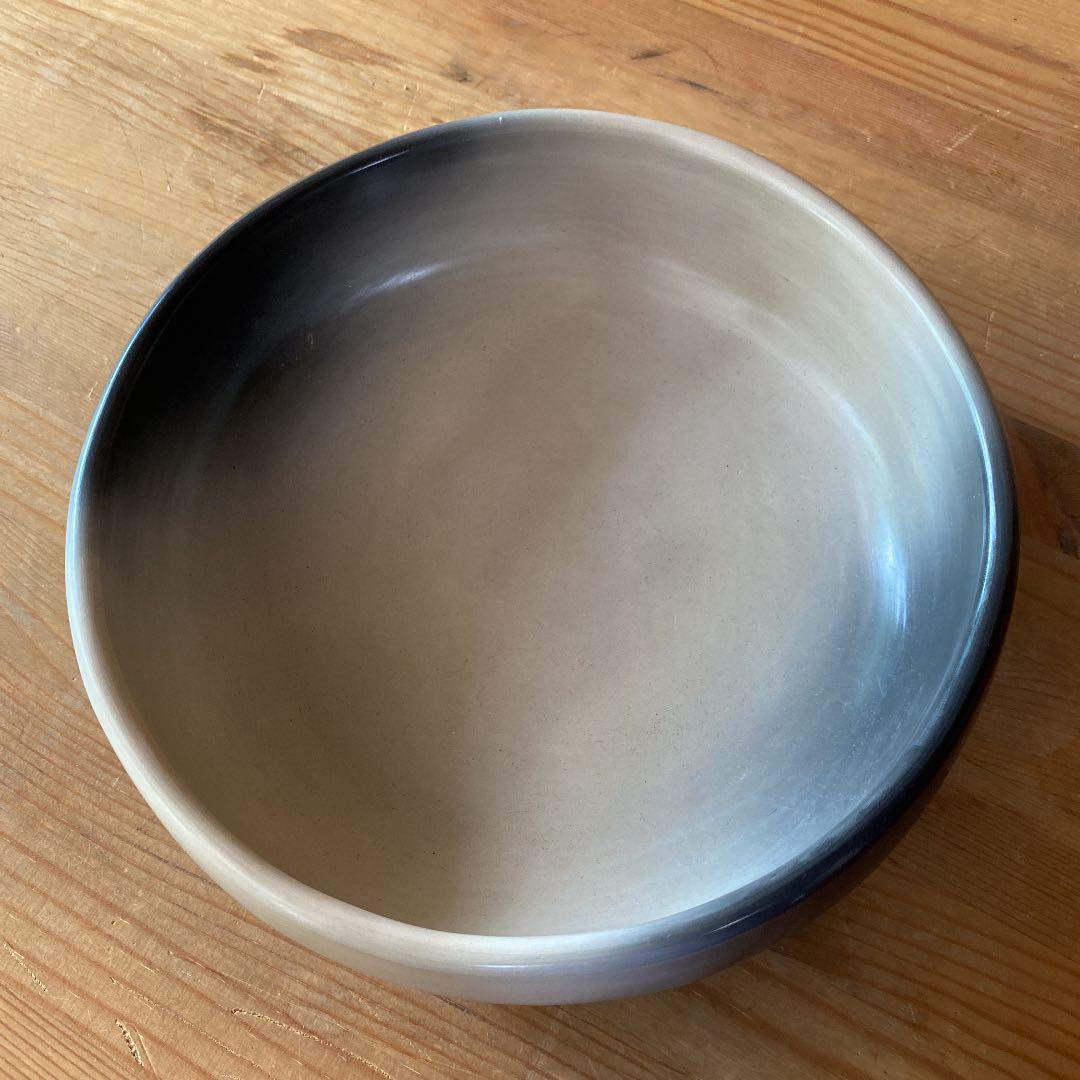 [茶道具] 寄神宗白　雲華焼　灰器(共箱) ○