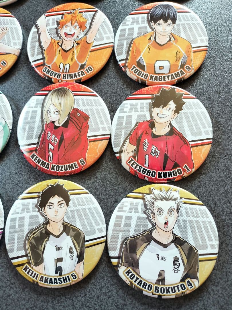 ハイキュー　コレクション缶バッジ　ハイキュー展　黒尾　孤爪　及川　影山　赤葦
