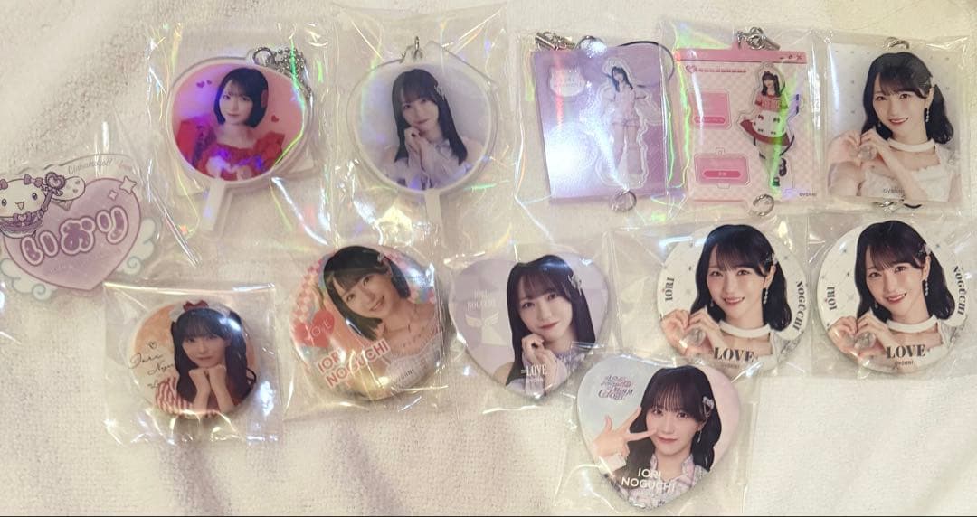 野口衣織 缶バッジ ミニくじ ネームバッジ イコラブ