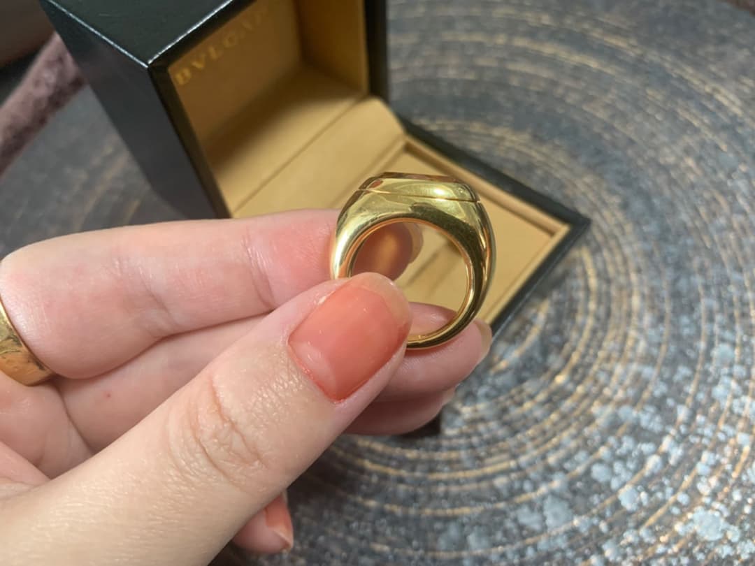 フランス製１８Kブラウントパーズの素敵なリング♡