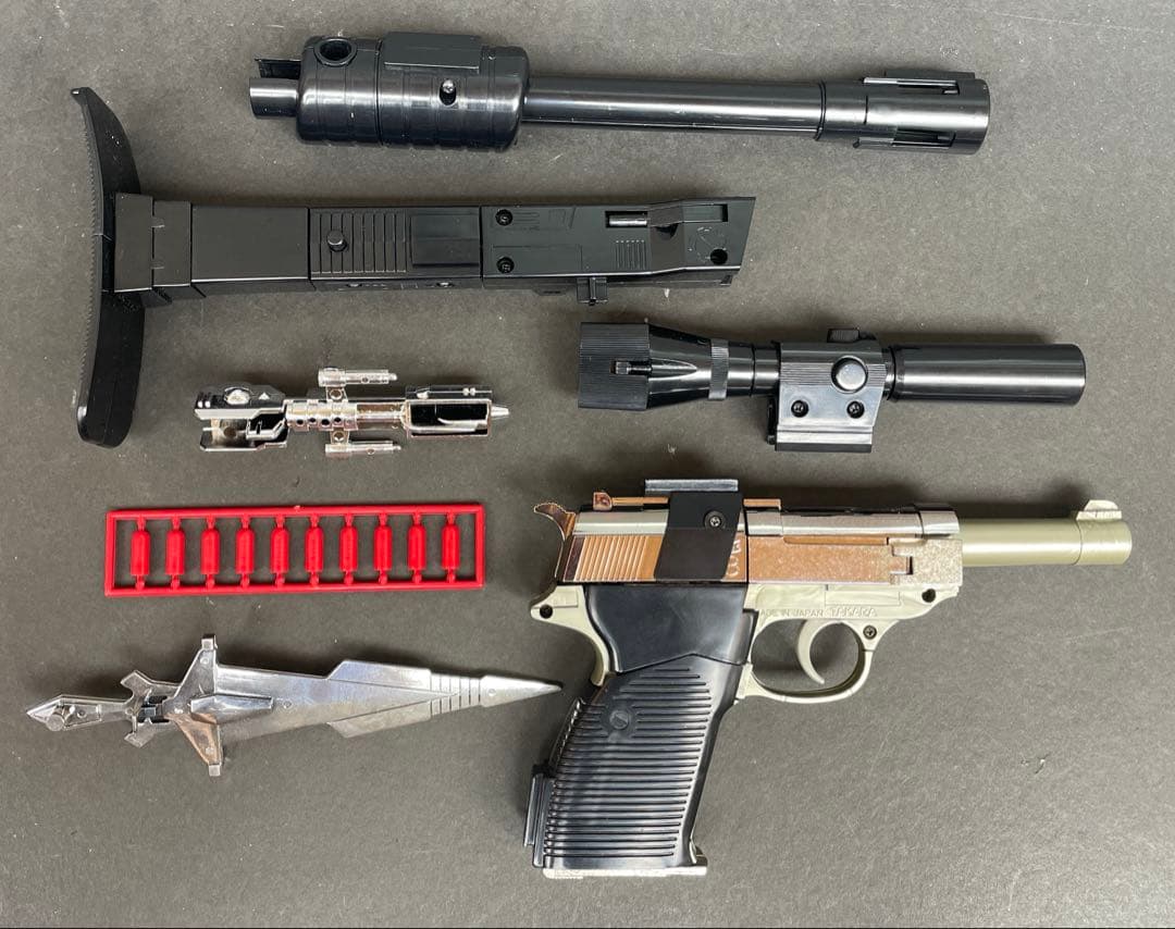 ミクロマン　ガンロボ　ワルサーP38　アンクルセット　タカラ　昭和玩具　開封品