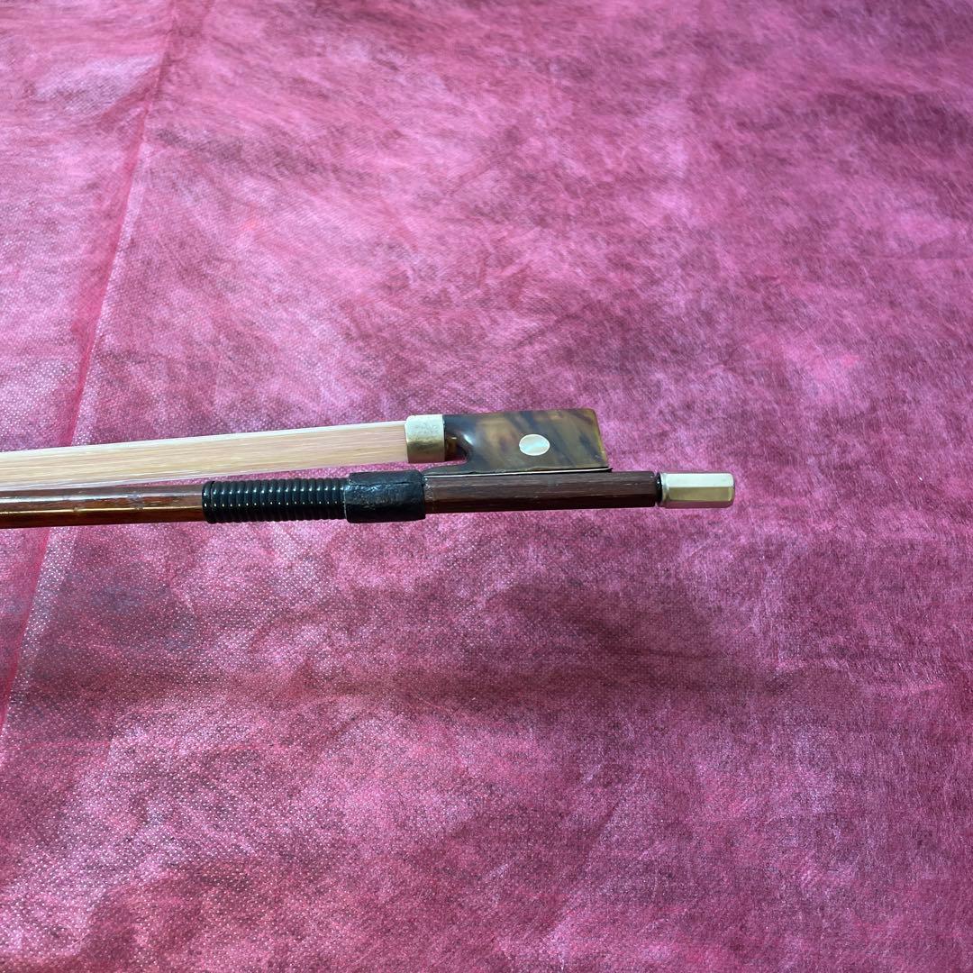 m*a様 バイオリン弓 鼈甲フロッグ 4/4 毛替え済み