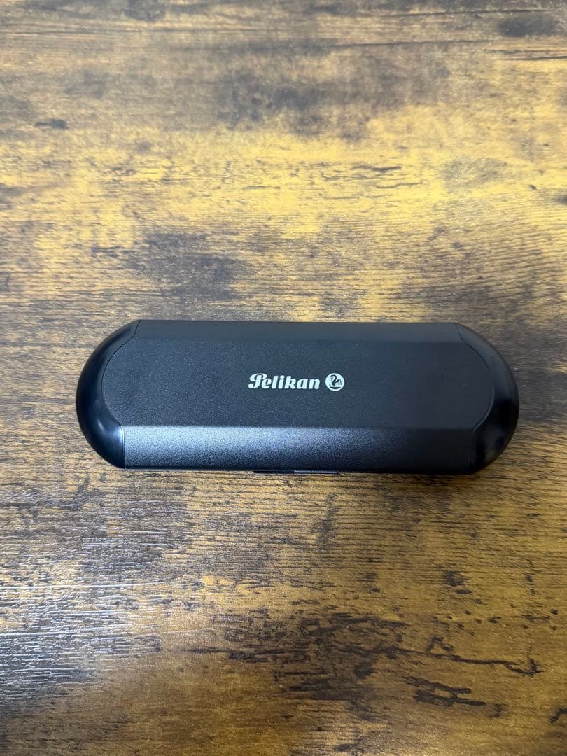 筆記確認&洗浄済　西ドイツ製　PF刻印　緑天冠　18c B ペリカン　万年筆