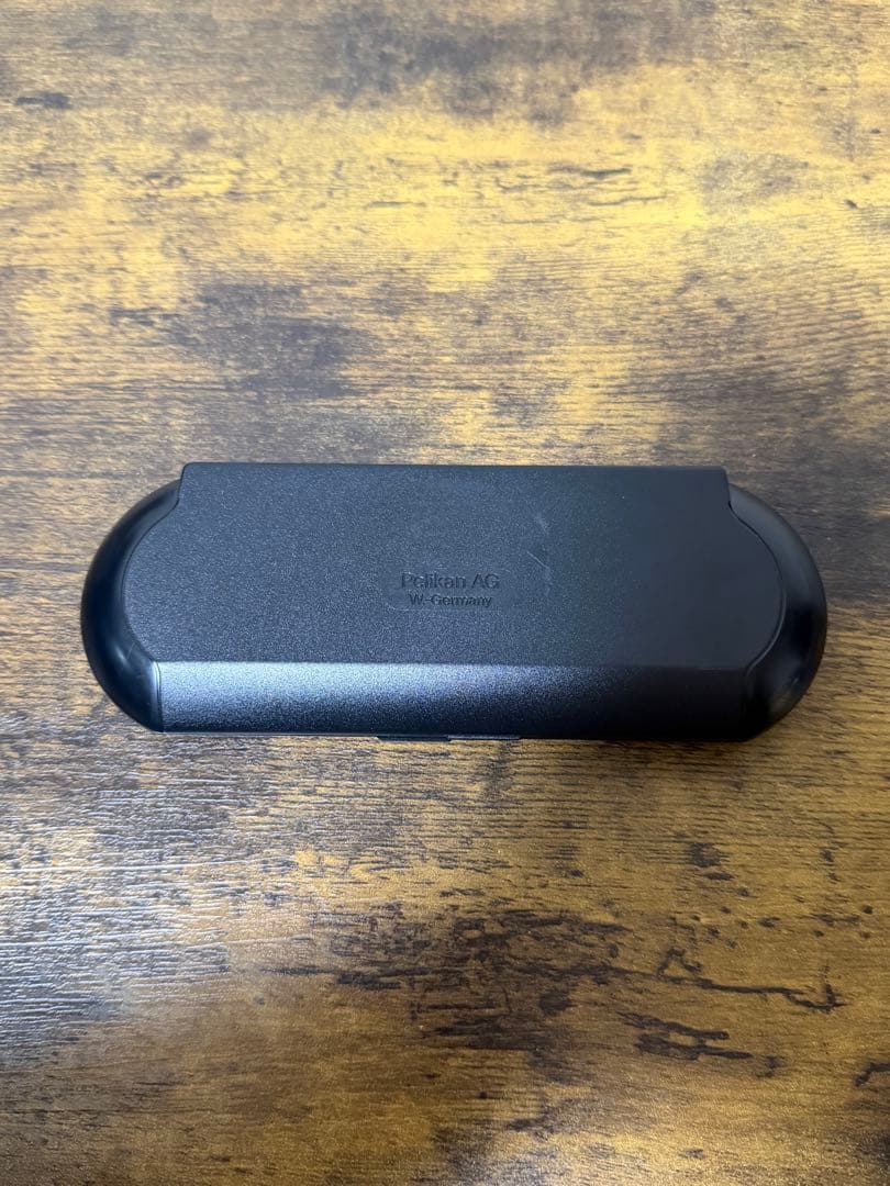 筆記確認&洗浄済　西ドイツ製　PF刻印　緑天冠　18c B ペリカン　万年筆