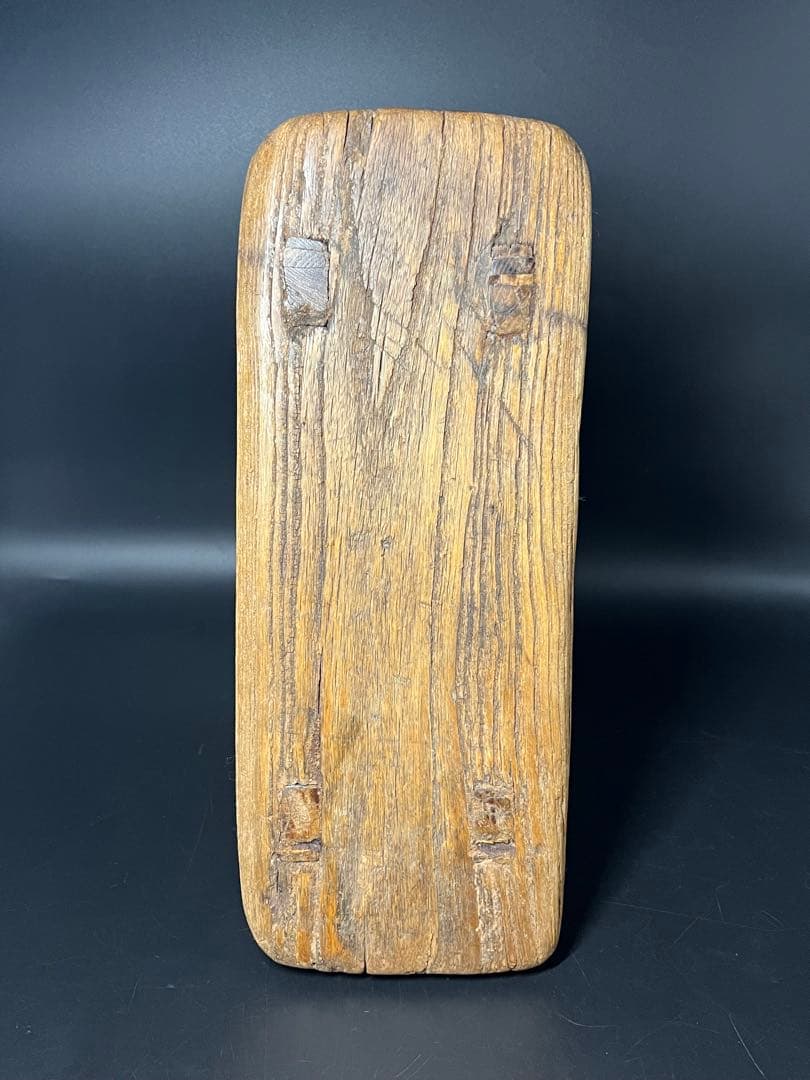 李朝 木製 小椅子 低椅子 踏み台 古民藝 古道具 朝鮮古美術 民藝 花台展示台