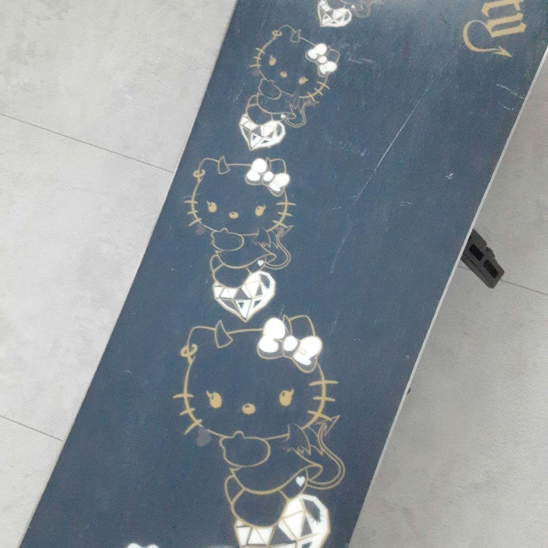美品 ハローキティ スノーボードセット 135cm BXB ビンディング付き L