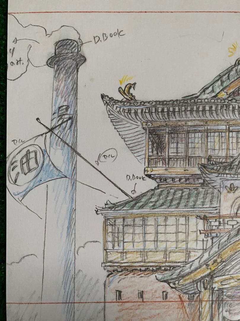 【激レア】千と千尋の神隠し　レイアウト展　実寸レプリカ　宮崎駿　ジブリ