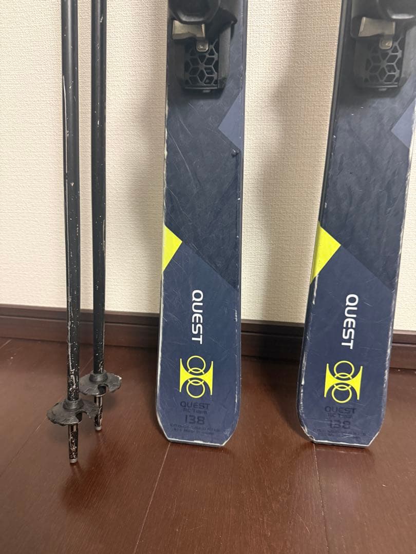 hartスキー板138 salomonブーツ23.0ストック　セット