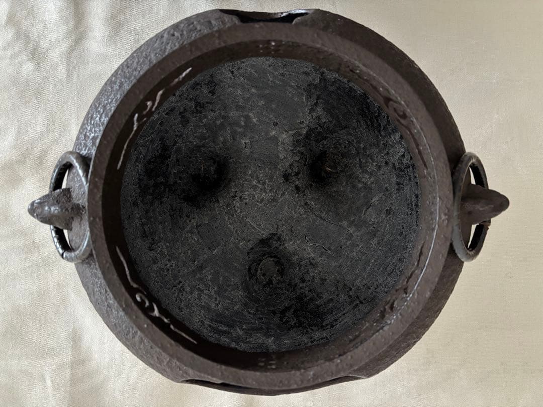 【極美品】野々田式 炭型電熱器一体型 風炉釜 敷板3点セット