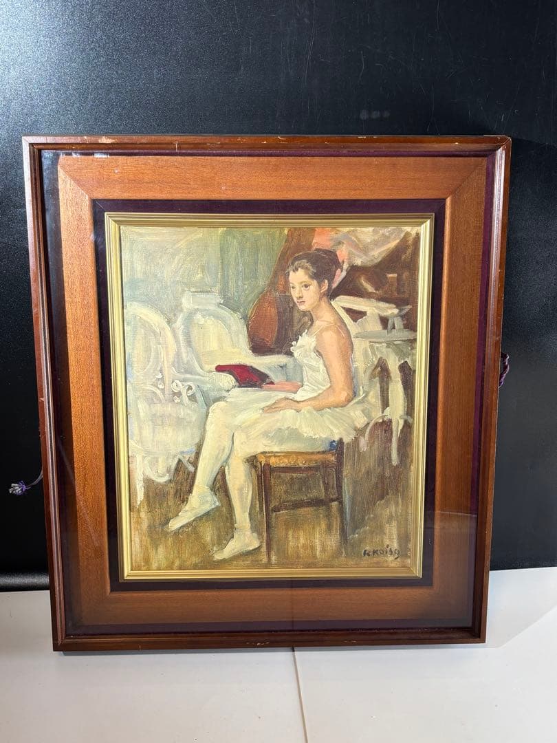 小磯良平 「踊り子」 小磯良平 「踊り子」 油彩画