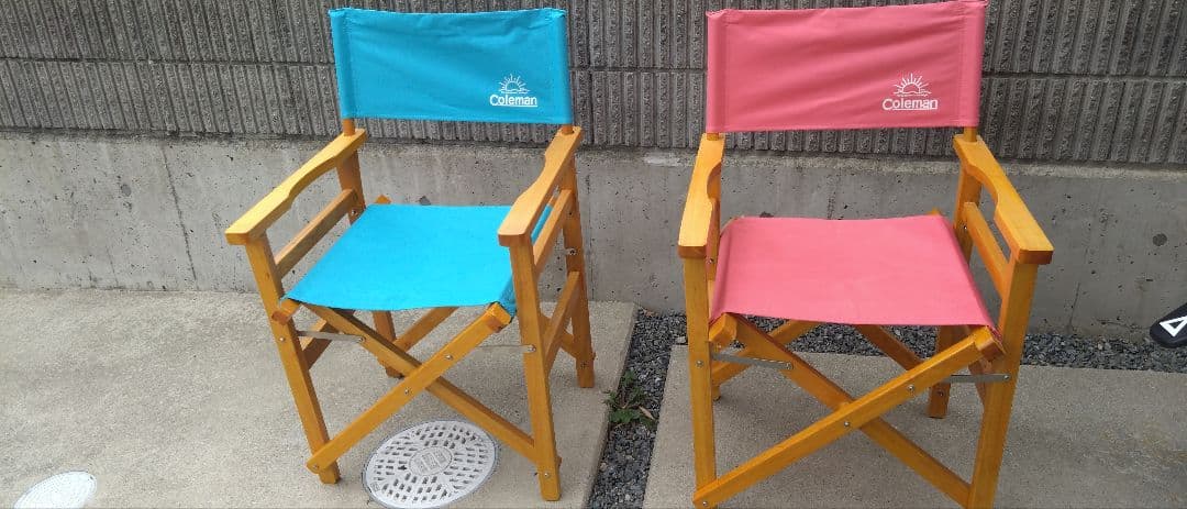 Coleman クラッシックチェア 青とピンク 2脚セット