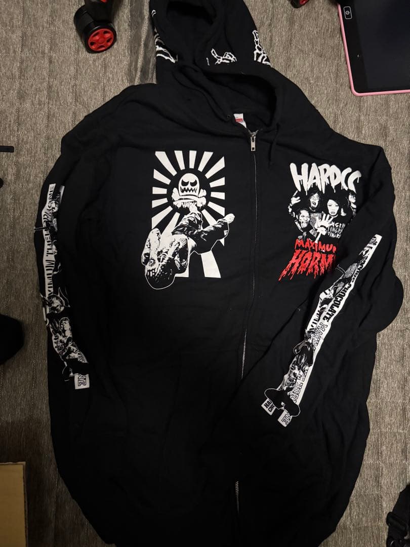 ヘドバン大虐殺 パーカー XXL