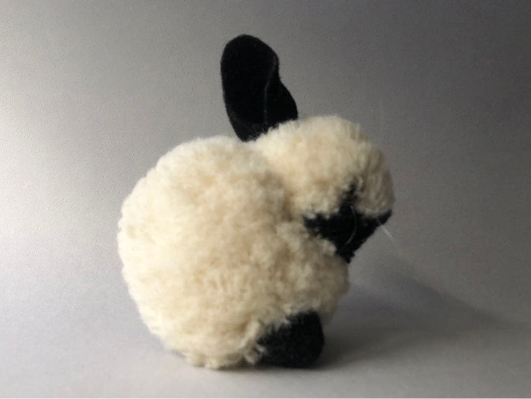 Steiff 　ポンポンウサギ白黒　大