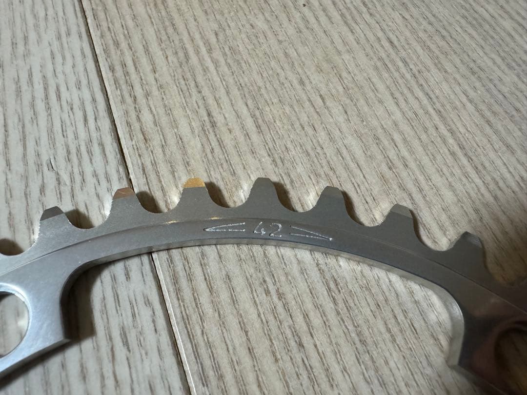 【希少】Campagnolo Super Record 42T チェーンリング