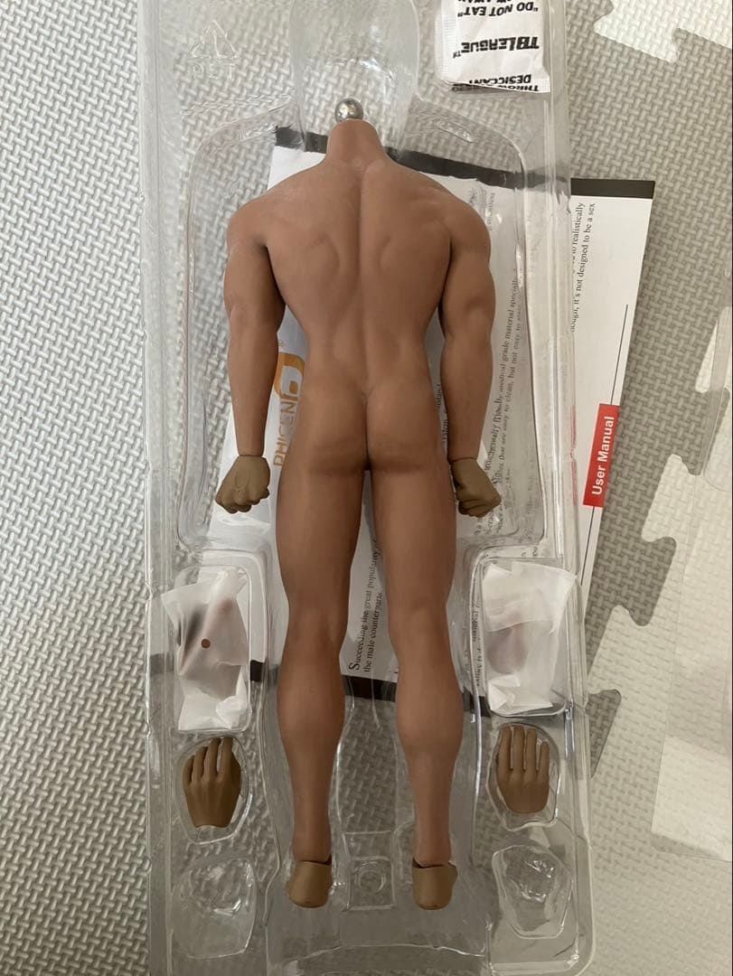 1/6 12インチ シームレス　素体　男性①