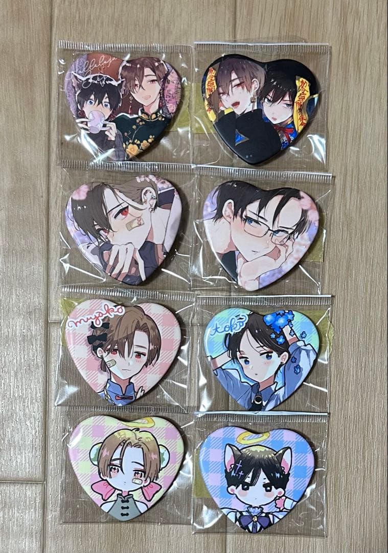 ハレルヤベイビー　LAFARY ハート缶バッジ　コンプリート