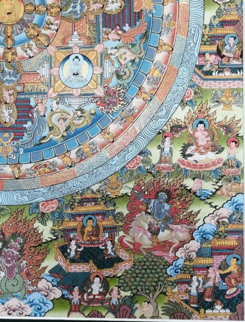 曼荼羅 手描き 肉筆 絵