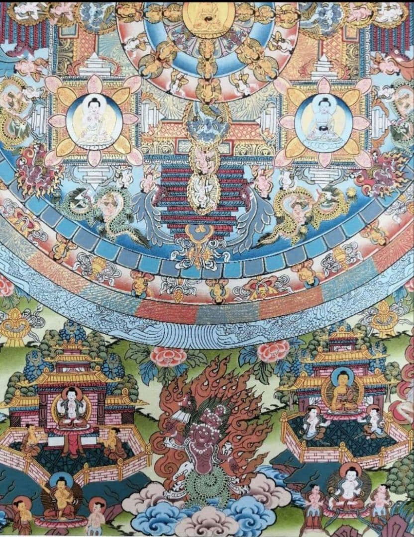 曼荼羅 手描き 肉筆 絵