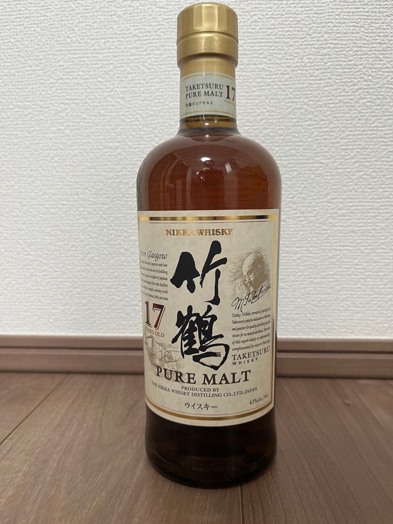 【未開封・箱付き】竹鶴 17年 ピュアモルトウイスキー 700ml