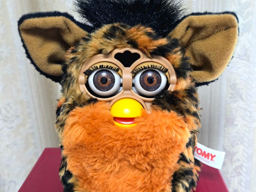 【レア】ファービー ぬいぐるみ ヒョウ柄 レオパード 初期 1998 TOMY