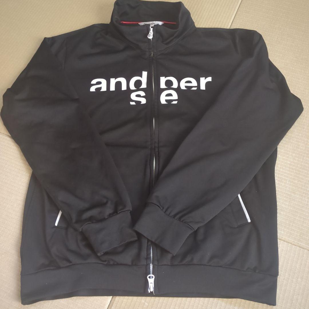 アンパスィ　 and per se 　セットアップ　サイズＬ　黒