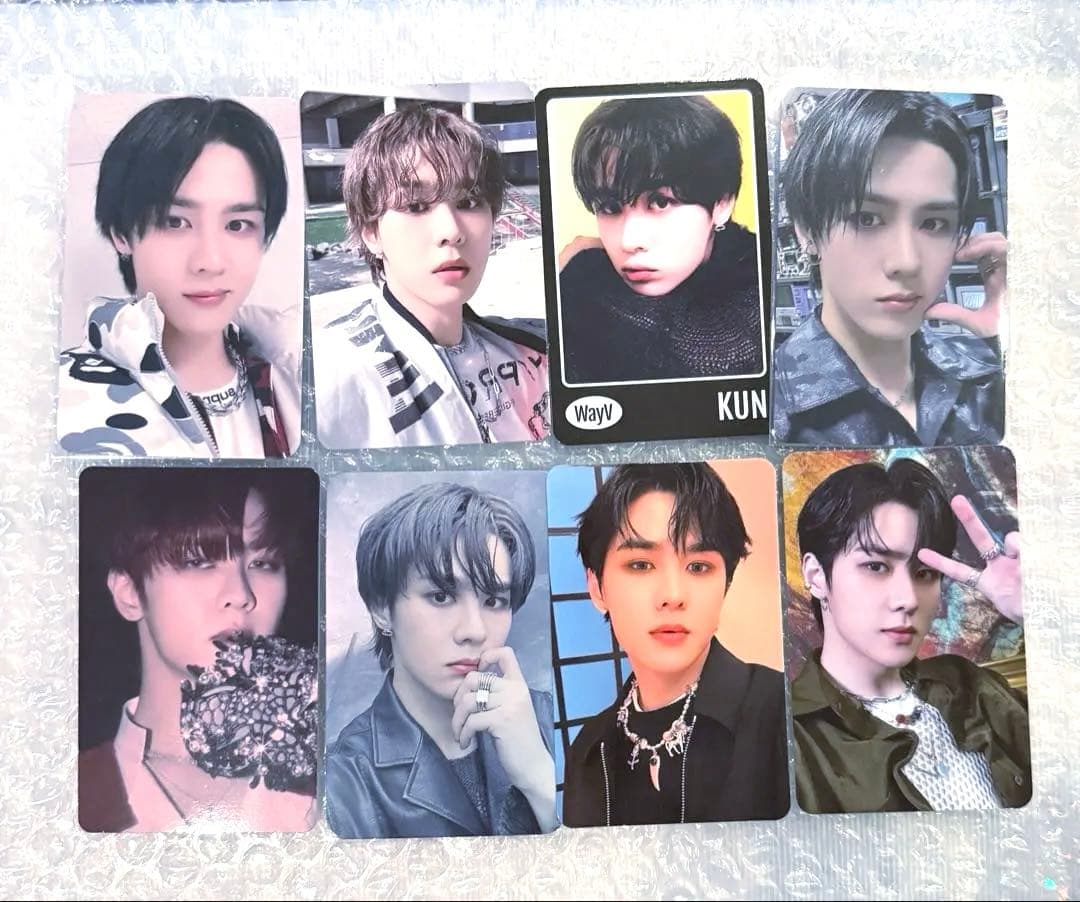 直筆サイン　威神V WayV クン 钱锟 亲笔签名　当選 ポラロイド 大量トレカ
