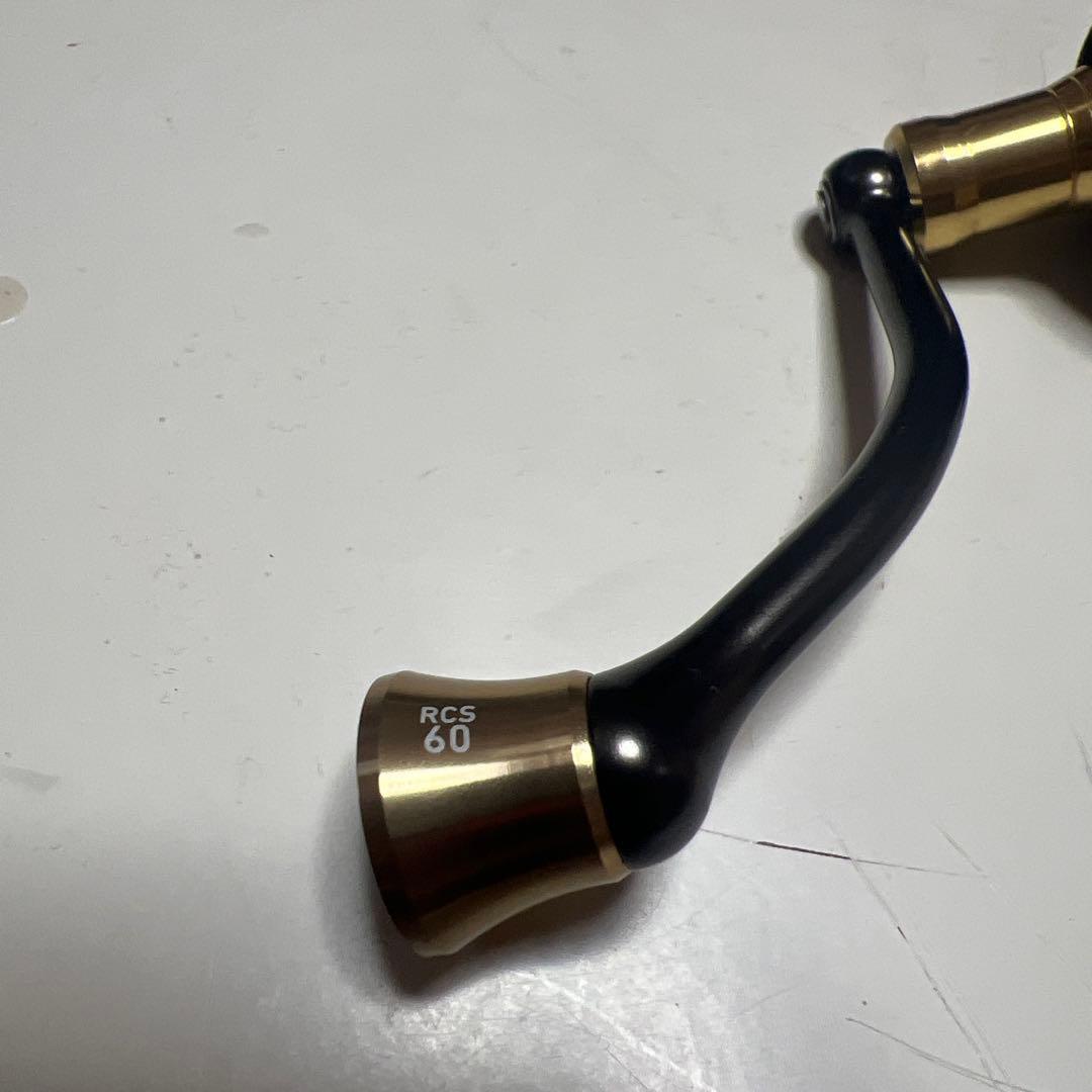 RCS 60 スピニングリールハンドル ブラック/ゴールド