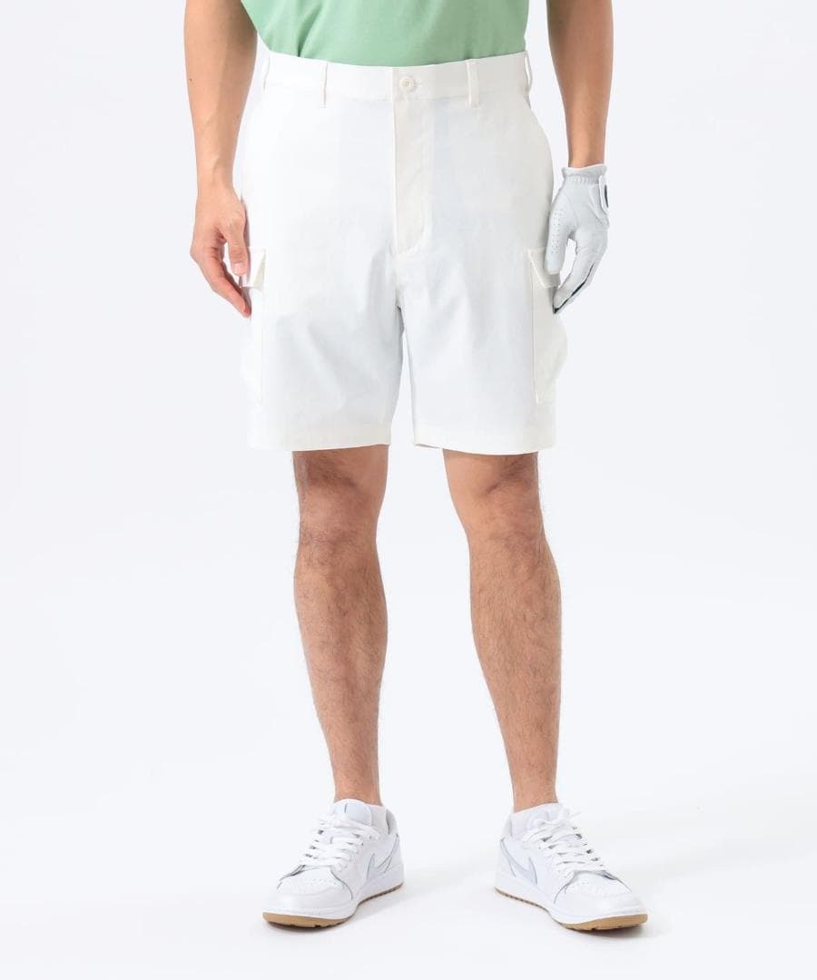 ⓁBEAMS GOLF（ビームス ゴルフ）ストレッチ カーゴショーツWHITE